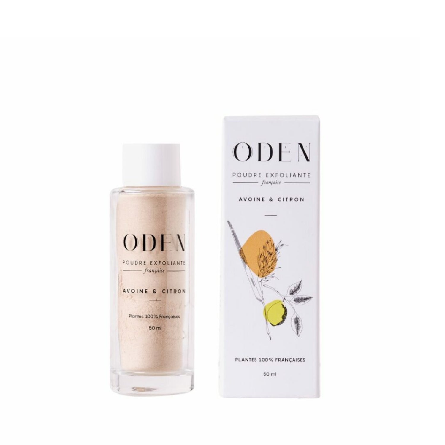 ODEN Poudre Exfoliante Avoine et Citron